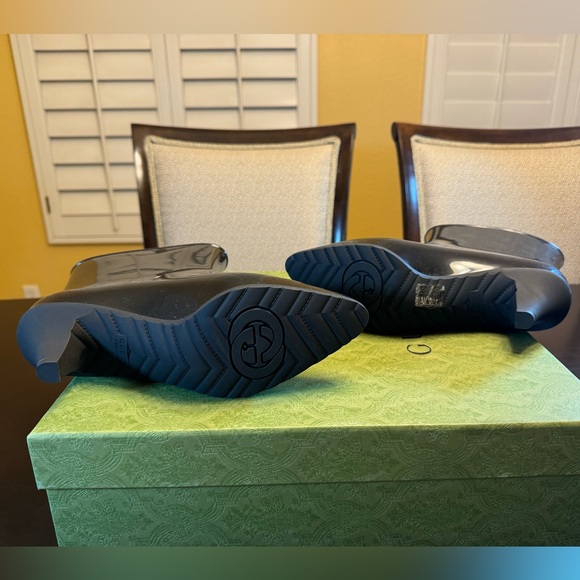 New Authentic Gucci GG Logo Rubber Boots - Picture 11 of 12